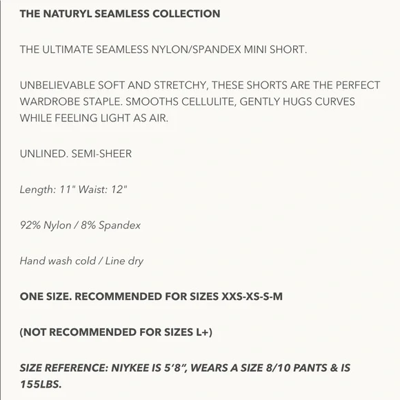 🆕 Naturyl Basic Booty Shorts Baby Pink - Picture 7 of 9